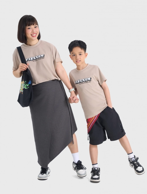 Áo phông Boxy Trẻ em Tiêu Ngữ