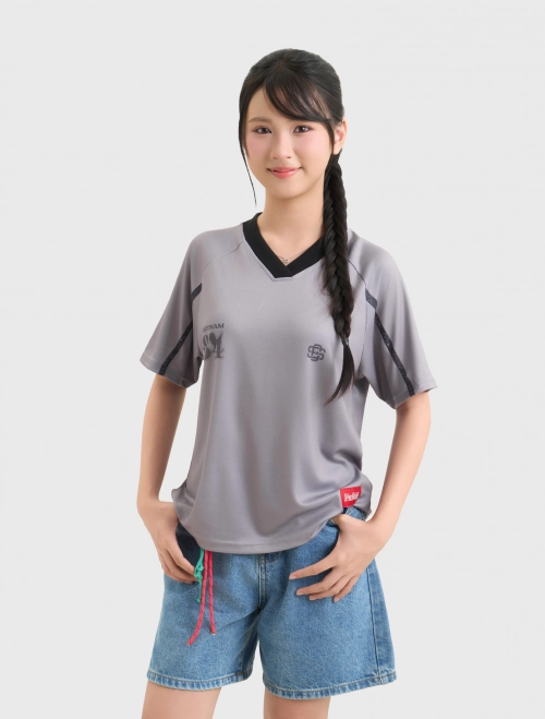 Áo Jersey Boxy Unisex Trẻ Em Yêu Đời 