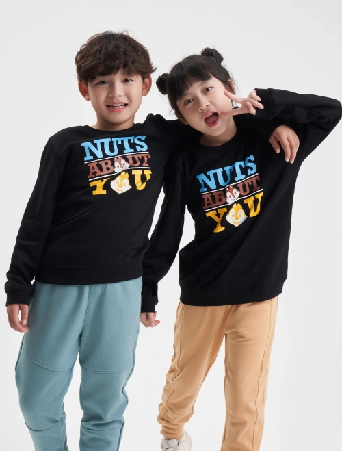 Áo nỉ unisex trẻ em in hình Chip & Dale