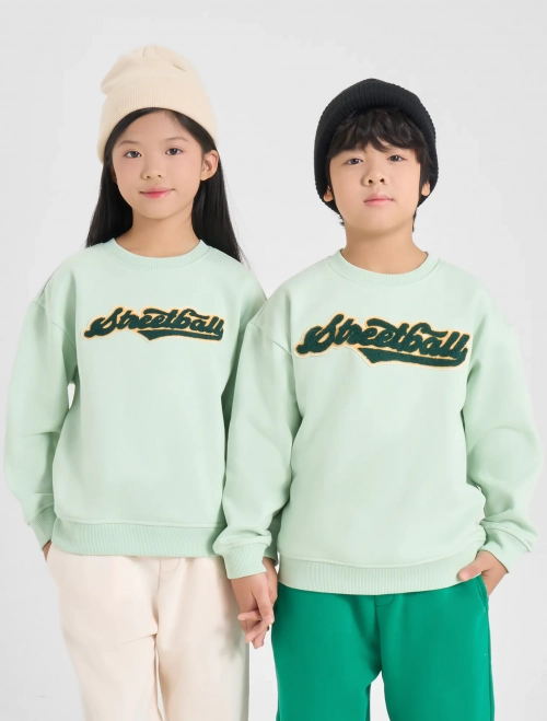 Áo nỉ unisex trẻ em có hình in