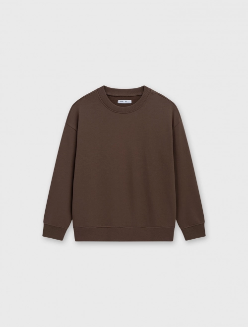 Áo nỉ unisex trẻ em dáng rộng