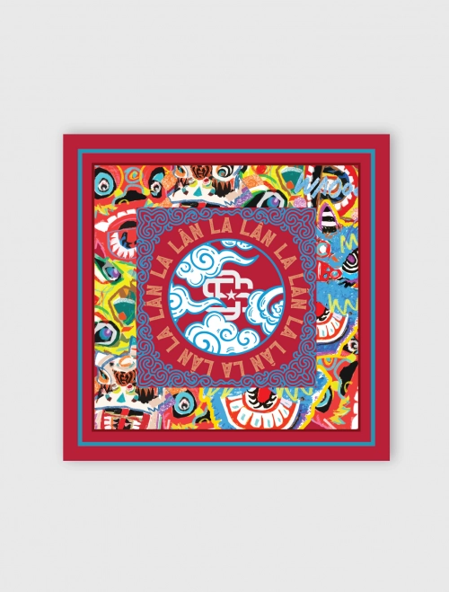 Khăn bandana Lân La KT 72 x 72cm