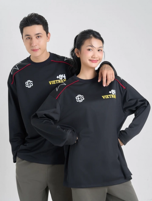 Áo phông unisex người lớn Canifa S Kết nối tự hào dáng oversized dài tay