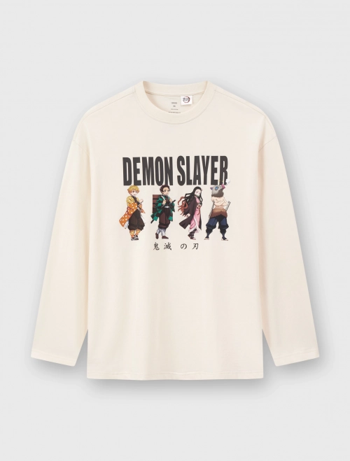 Áo phông unisex người lớn cotton USA hình in Demon Slayer