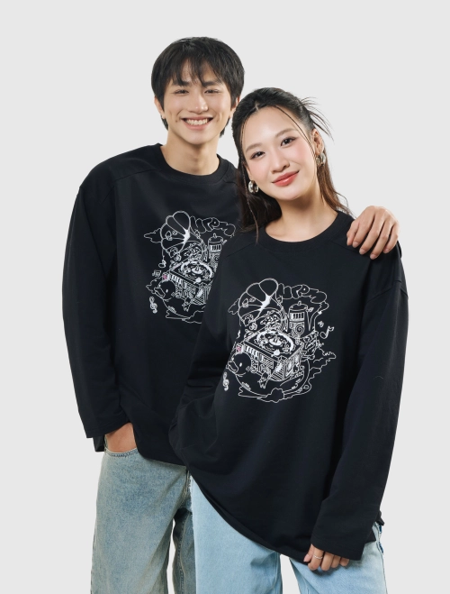 Áo phông dài tay Unisex người lớn Mơ Mơ Màng Màng