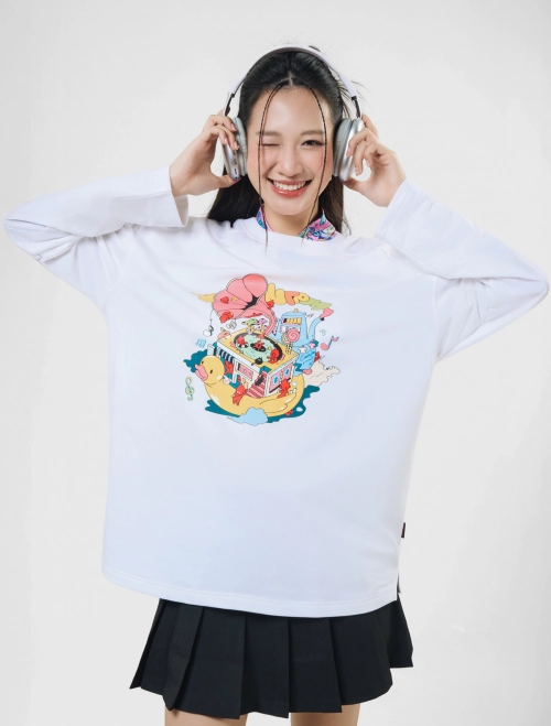 Áo phông dài tay Unisex người lớn Mơ Mơ Màng Màng