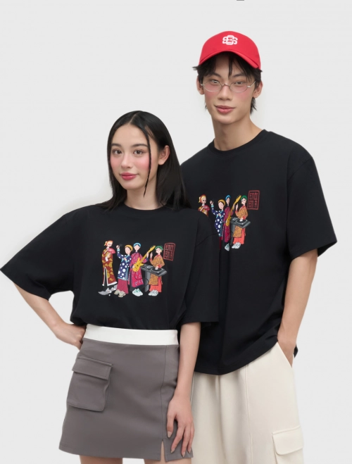 Áo phông unisex người lớn tranh Tố Nữ modern