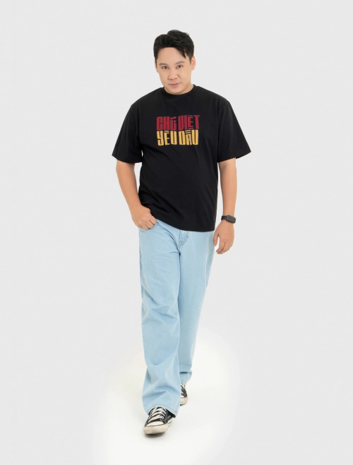 Áo phông typo unisex Chữ Việt yêu dấu