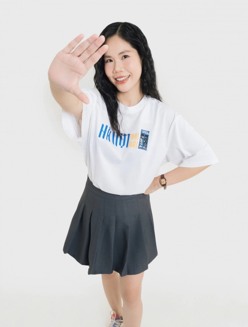 Áo phông typo unisex Chữ Việt yêu dấu