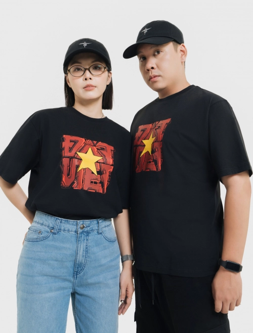 Áo phông typo unisex Đất Việt