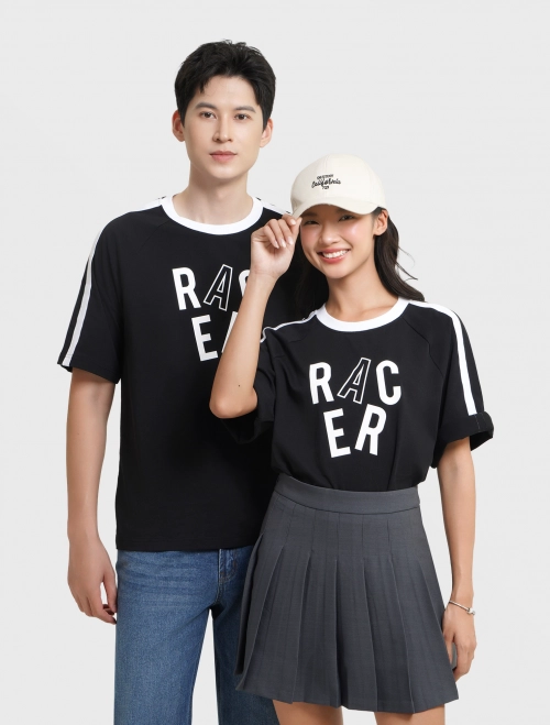 Áo phông unisex người lớn cotton USA có hình in