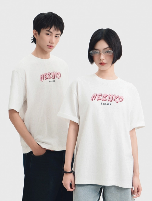 Áo phông unisex người lớn cotton in hình Demon Slayer