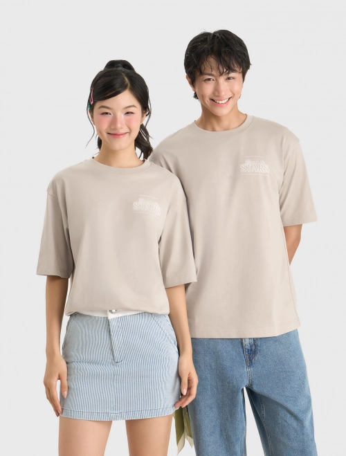 Áo phông unisex người lớn oversize có hình in