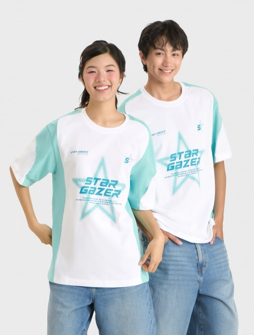 Áo phông unisex người lớn cotton dáng oversize