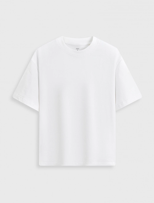 Áo phông unisex người lớn cotton dáng boxy