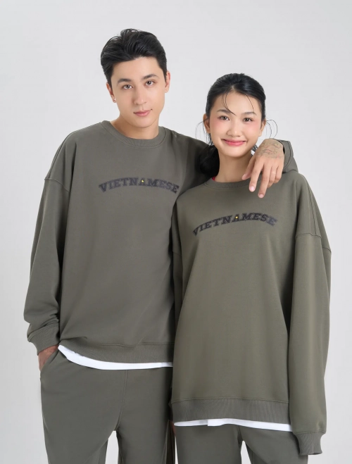 Áo nỉ unisex người lớn Canifa S Kết nối tự hào dáng relax