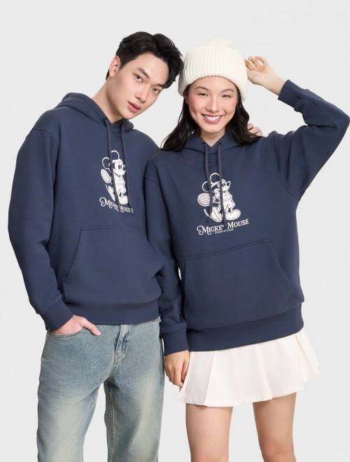 Áo nỉ unisex người lớn cào bông in hình Mickey