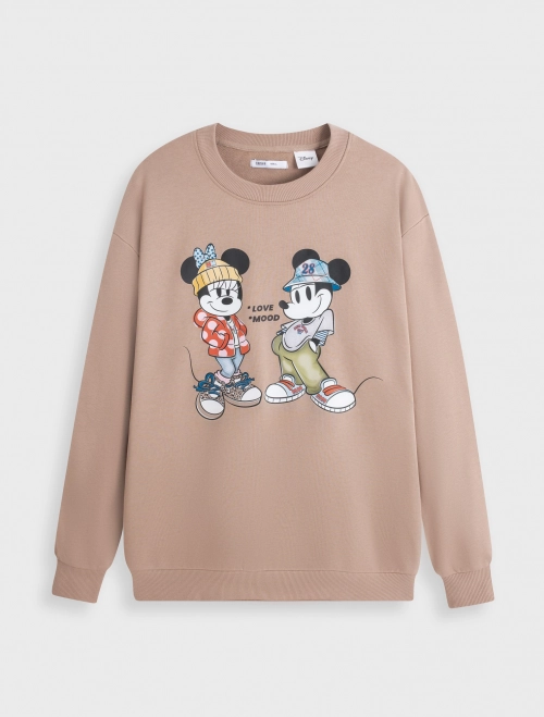 Áo nỉ unisex người lớn in hình Mickey