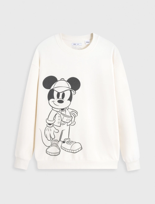 Áo nỉ unisex người lớn in hình Mickey