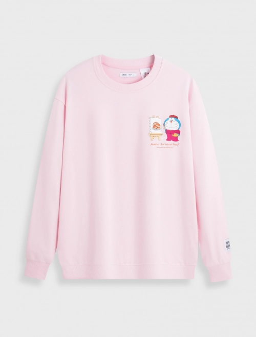 Áo nỉ unisex người lớn in hình Doraemon