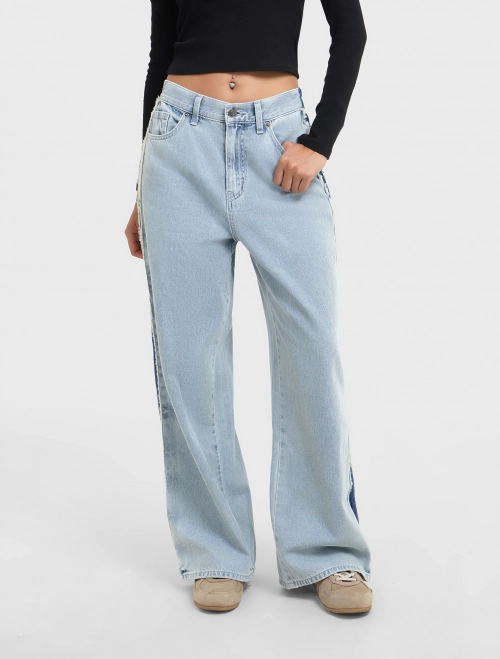 Quần jeans nữ cotton dá́ng suông