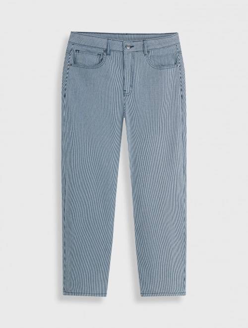 Quần jeans nữ cotton dáng barrel