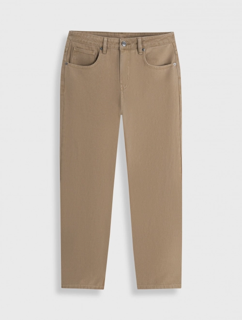 Quần jeans nữ cotton dáng barrel