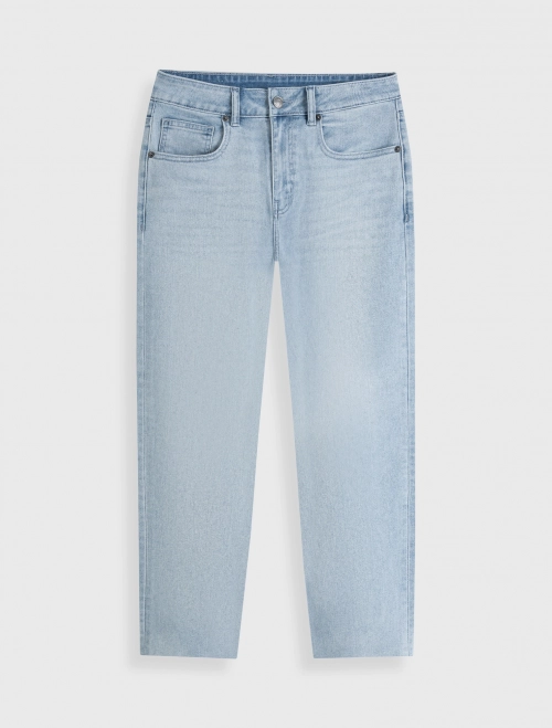Quần jeans nữ dáng suông ống đứng