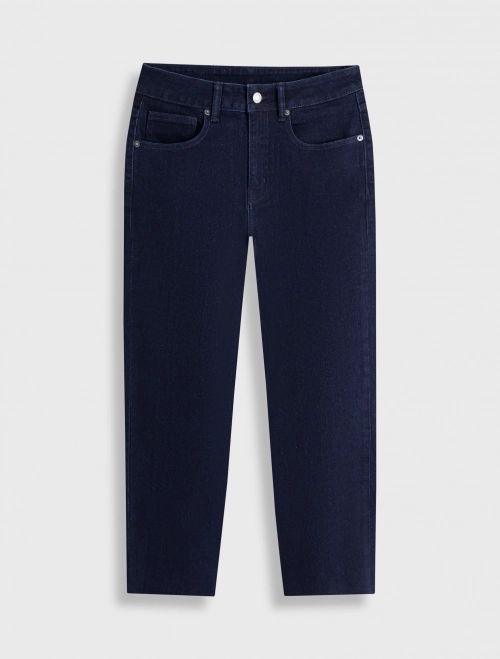 Quần jeans nữ dáng suông ống đứng