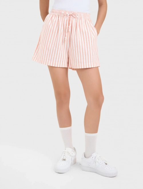 Quần soóc nữ cạp chun dáng suông