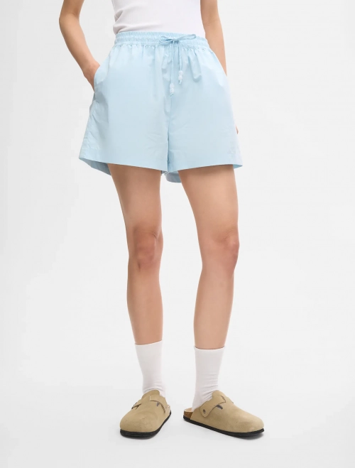 Quần soóc nữ cạp chun dáng suông