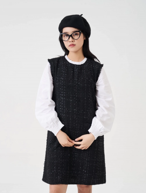 Váy liền nữ phối tay