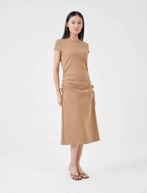 Váy liền nữ interlock dáng suông