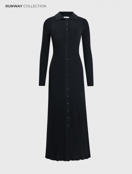 Đầm Len Gân Dáng Dài