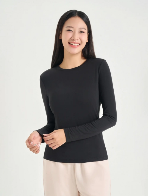 Áo giữ nhiệt nữ cổ tròn