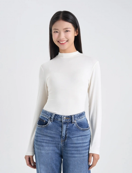 Áo giữ nhiệt nữ cổ lửng