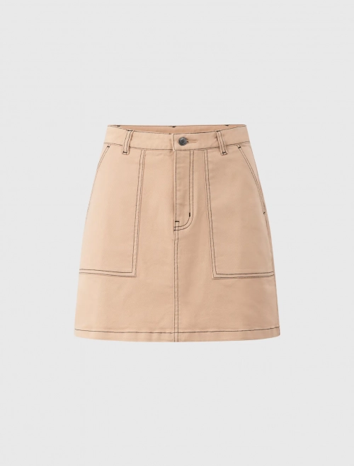 Chân váy khaki nữ