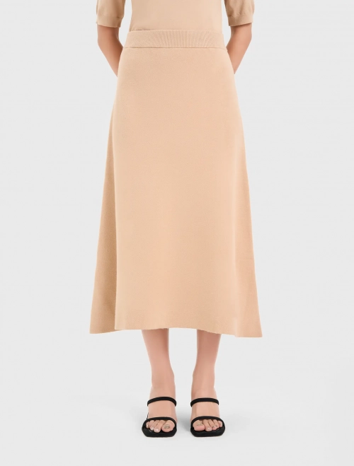 Chân váy len nữ dáng A dài