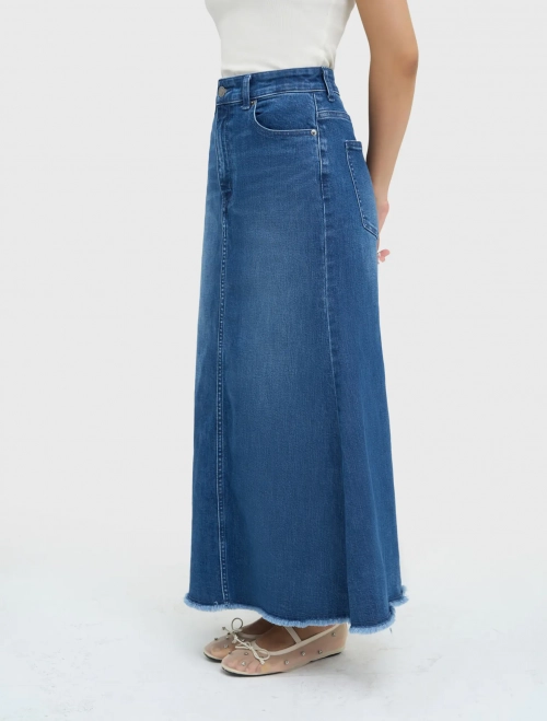 Chân váy jeans nữ dáng đuôi cá