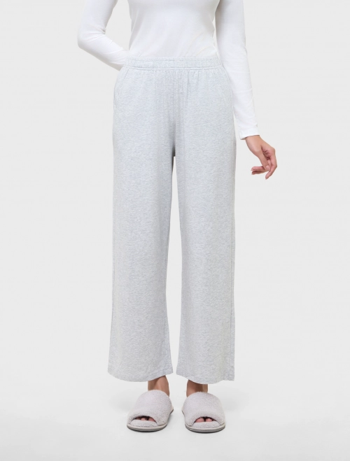 Quần mặc nhà nữ dáng suông