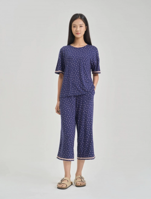 Bộ mặc nhà nữ cộc tay quần dài