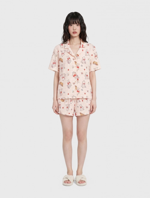 Bộ pyjama mặc nhà nữ có hình in | OEKO-TEX