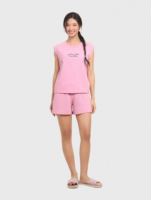 Bộ mặc nhà nữ có hình in