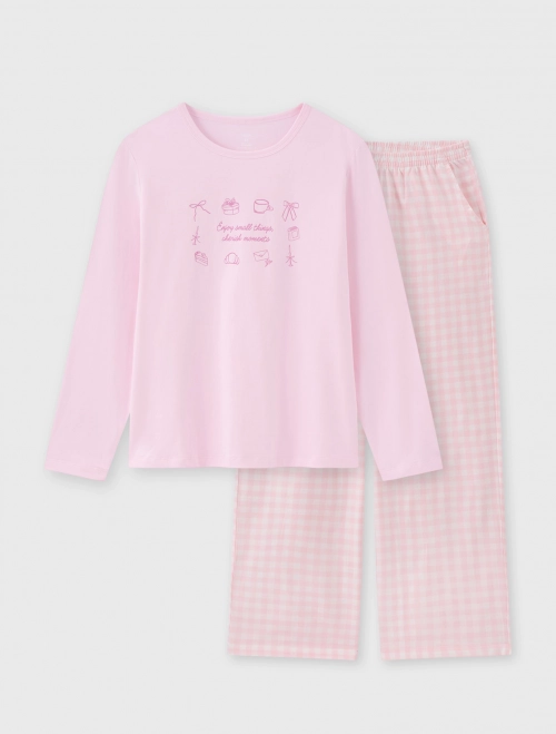 Bộ mặc nhà nữ cotton có hình in | OEKO-TEX
