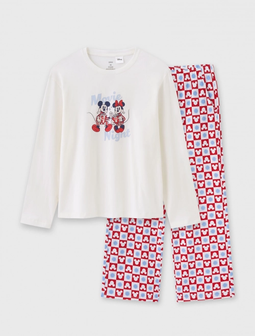 Bộ mặc nhà nữ cotton in hình Mickey | OEKOTEX