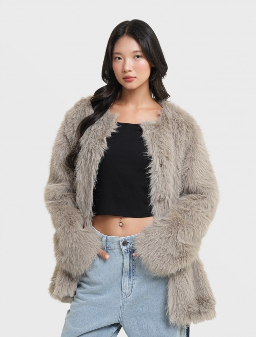 Áo khoác lông nữ