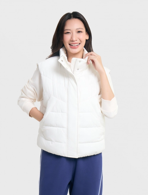 Áo khoác gilet chần bông nữ