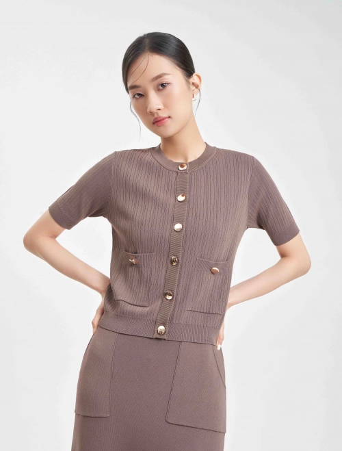 Áo cardigan nữ cộc tay