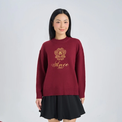 Áo len nữ có hình thêu