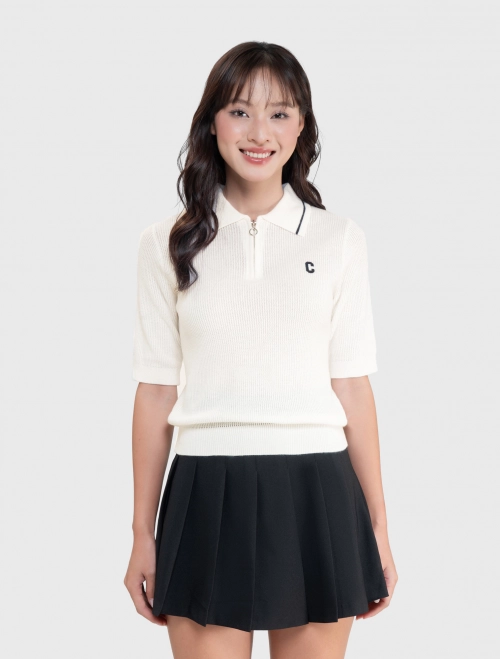 Áo len nữ cổ polo